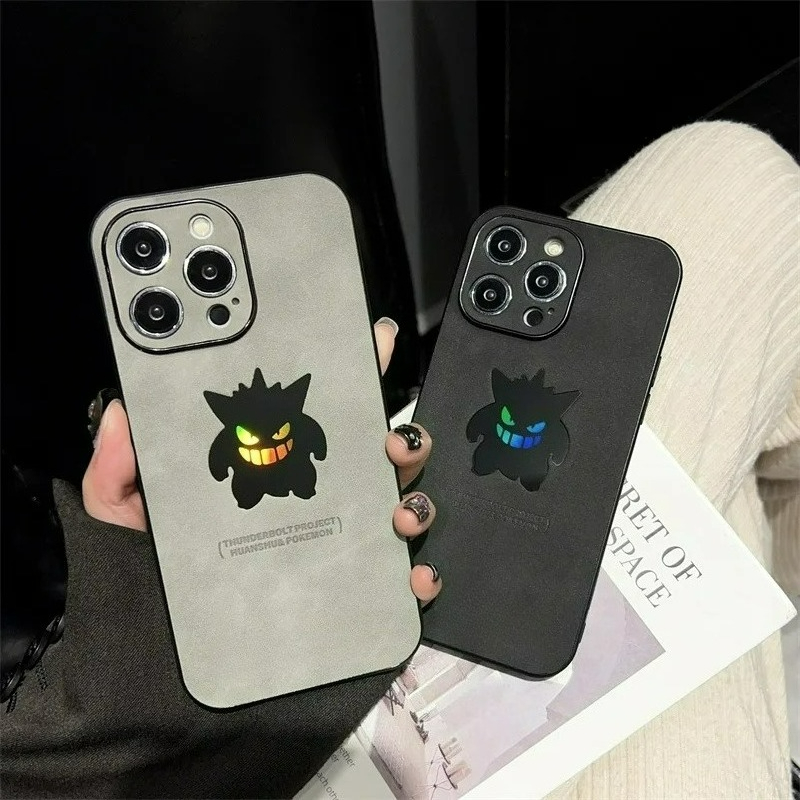 Apple Iphone 15 Pro Max - Casing HP Kulit Tekstur Laser Kartun
