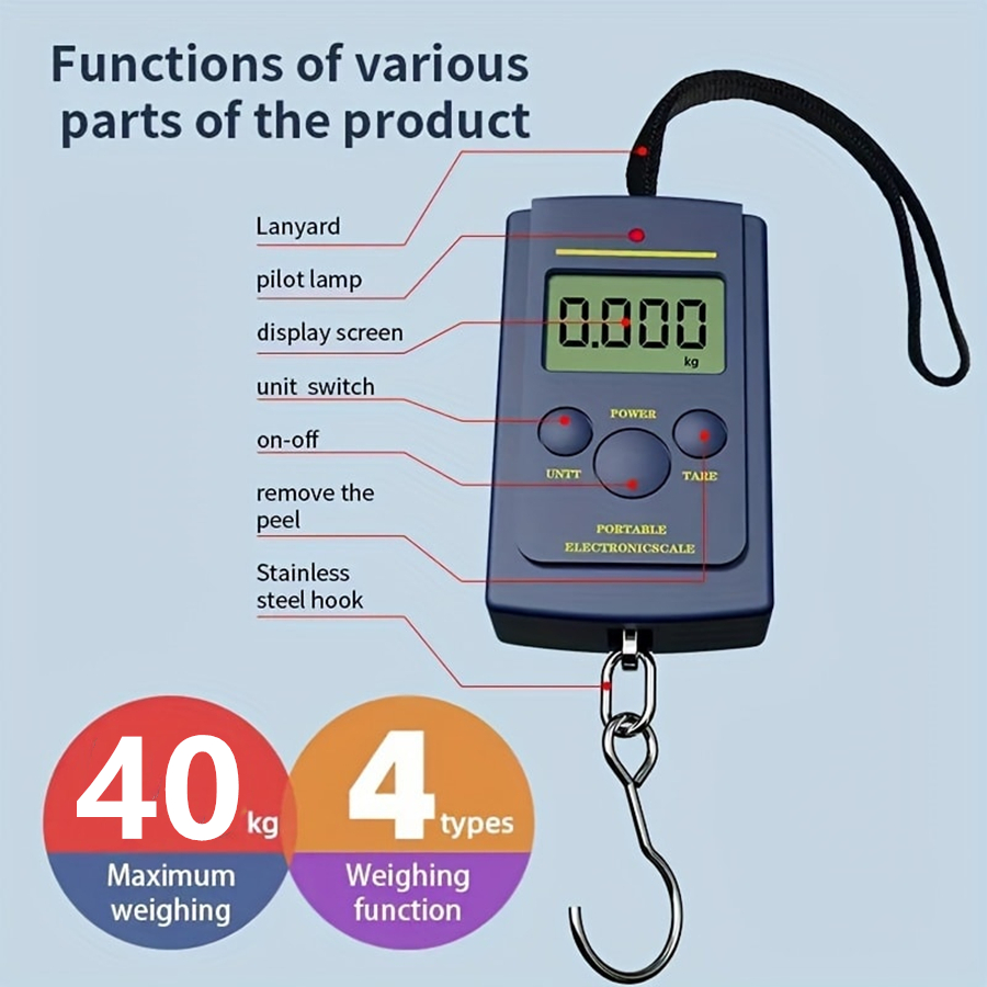 Electronics Stuff - Alat Timbangan Gantung Portabel Digital Elektronik