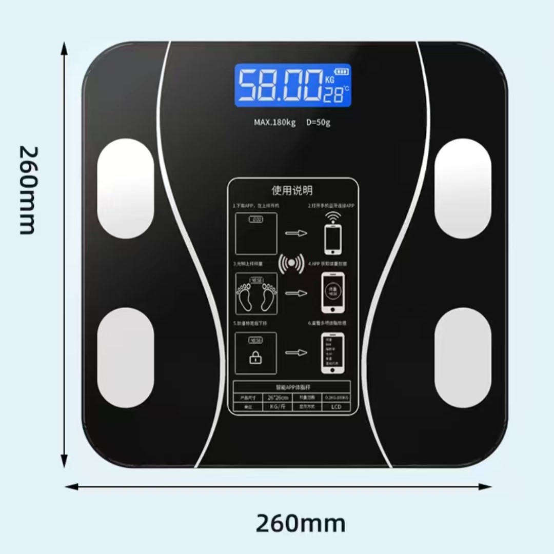 Body Fat Scale Smart - Timbangan Lemak Tubuh USB Baru, Timbangan