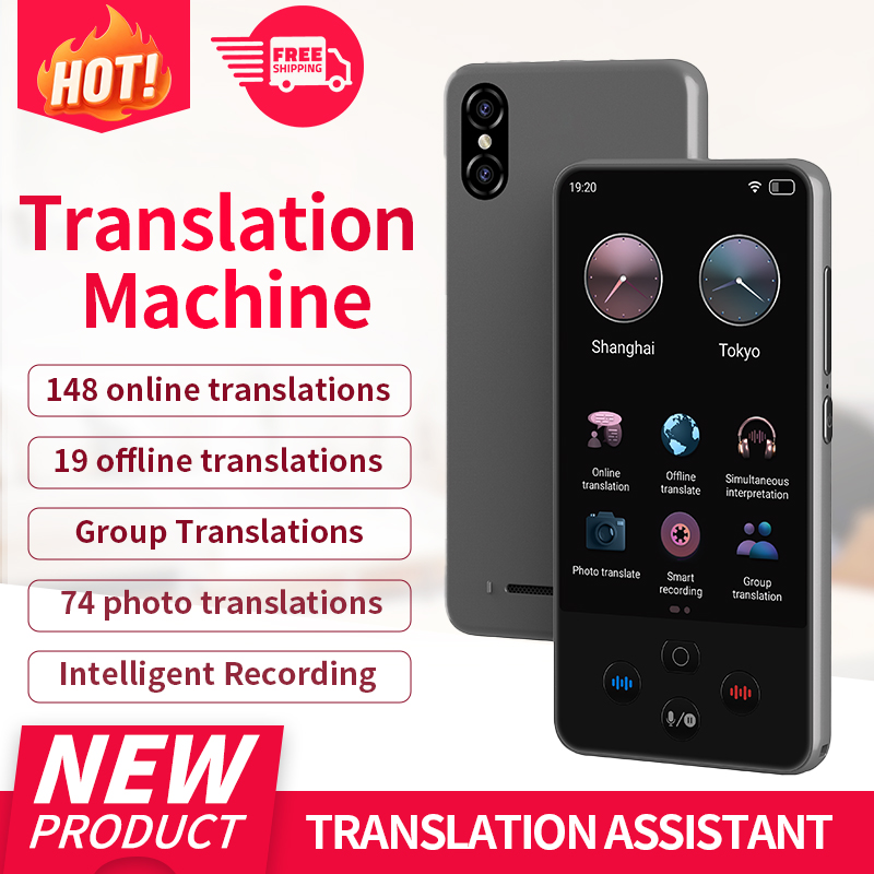 Portable Translator Device - S85 Pro Perangkat Penerjemah Bahasa Layar