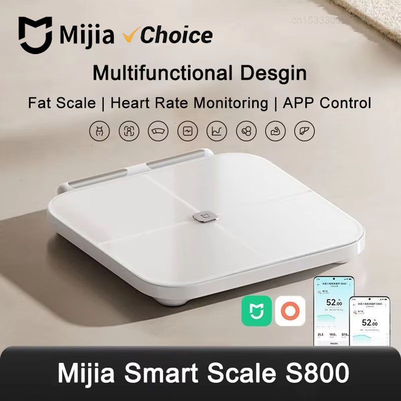 Body Fat Scale Smart - Timbangan Pintar Mijia S800 8-Elektroda Timbangan