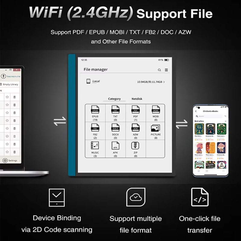 E-Ink Tablet Reader - Tablet E-Ink 10.3 Inci Tipe Mesin