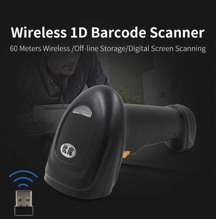 Pemindai Kode Batang Tanpa Kab - Barcode Scanner Wireless ulasan dan harga