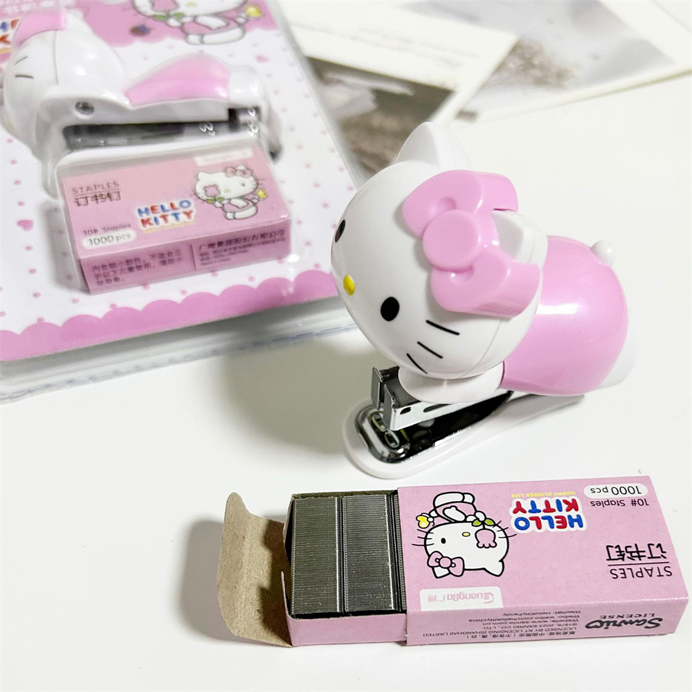Set Stapler Anime Sanrio Asli  - Portable Translator Device ulasan dan harga