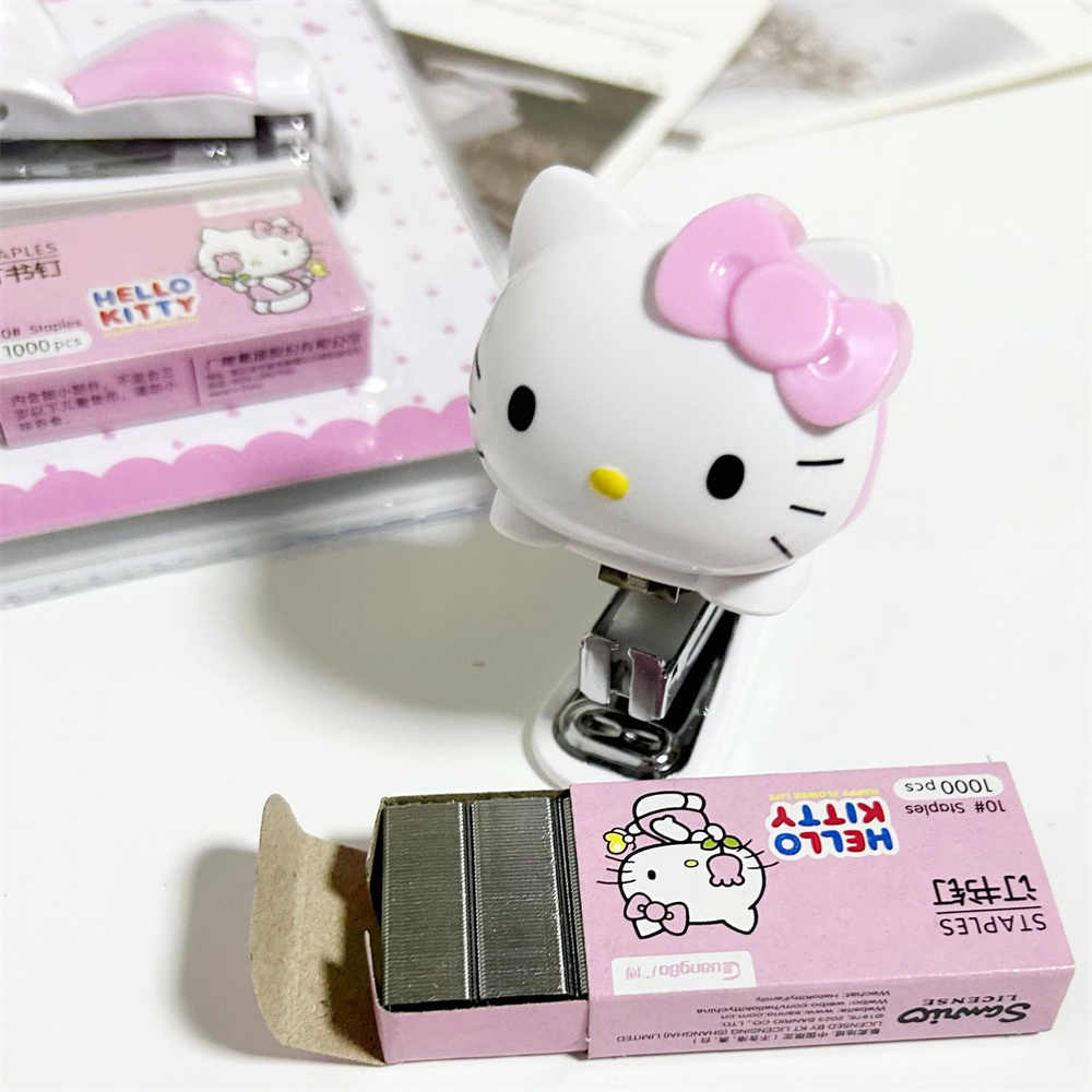 Set Stapler Anime Sanrio Asli  - Portable Translator Device ulasan dan harga