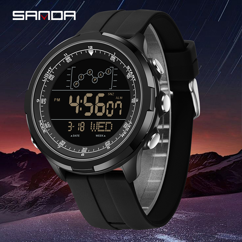 Jam Tangan Digital SANDA Pria  - Electronics Gadgets For Men ulasan dan harga