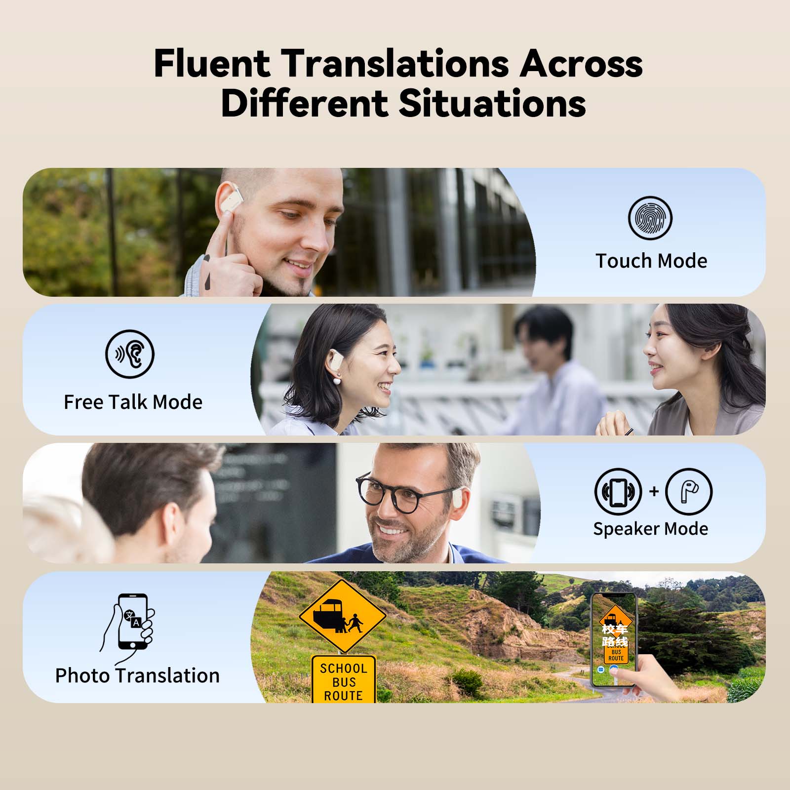 Earbud Penerjemah Wooask M9, E - Portable Translator Device ulasan dan harga