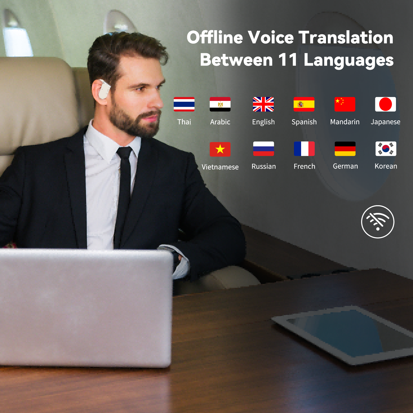 Earbud Penerjemah Wooask M9, E - Portable Translator Device ulasan dan harga