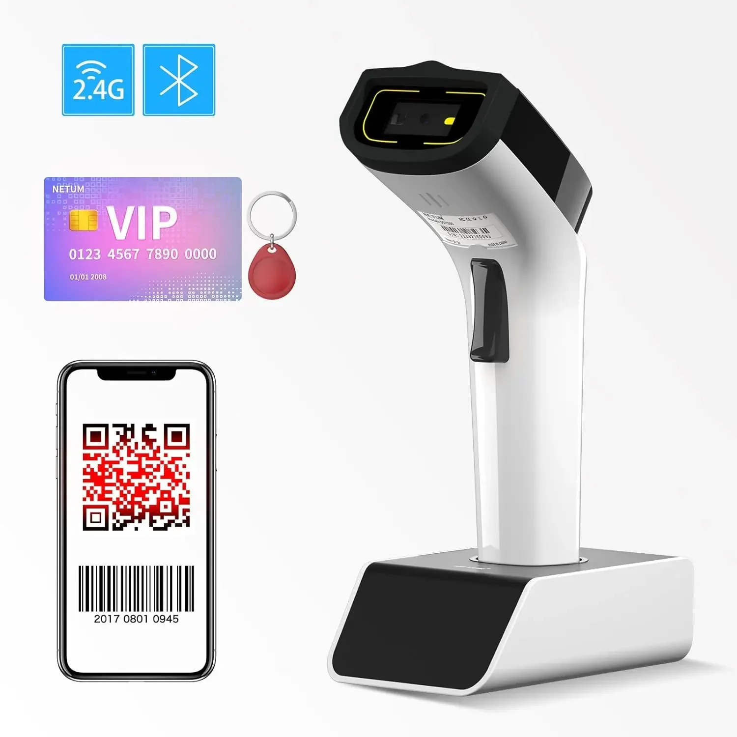 NETUM DS8100 Pemindai Barcode  - Barcode Scanner Wireless ulasan dan harga