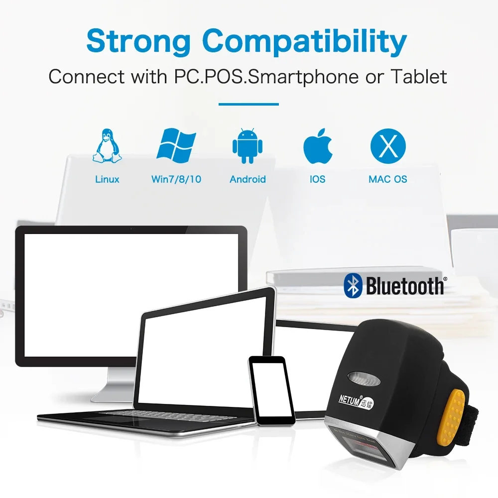 Pemindai Kode Batang Mini Netu - Barcode Scanner Wireless ulasan dan harga