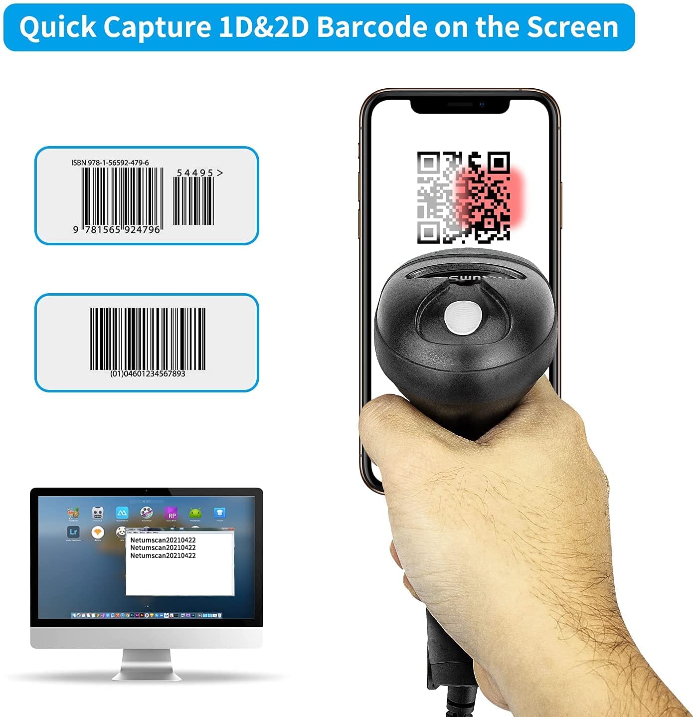 NETUM L5 Pemindai Kode Batang  - Barcode Scanner Wireless ulasan dan harga