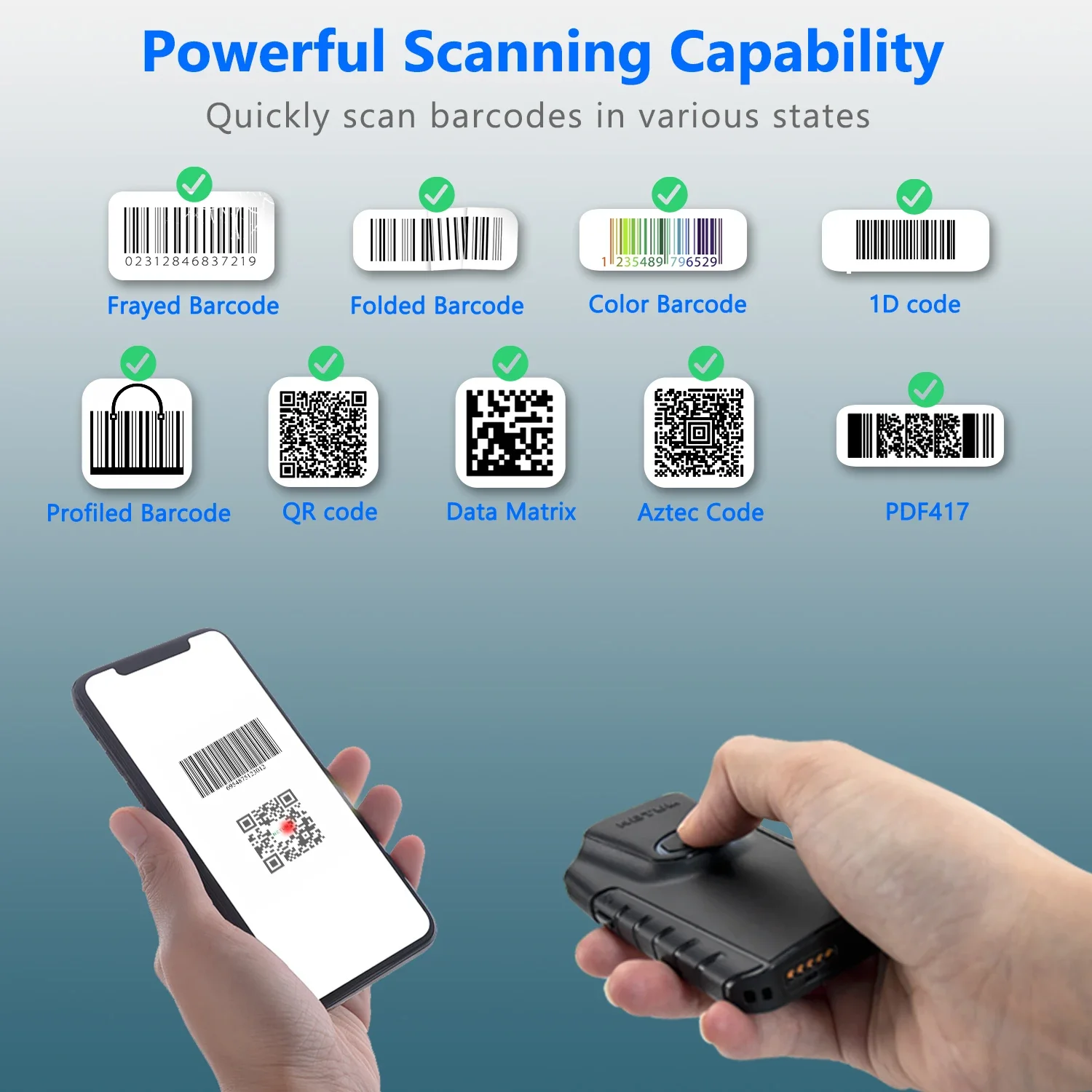 Pemindai Kode QR Netum E800, K - Barcode Scanner Wireless ulasan dan harga